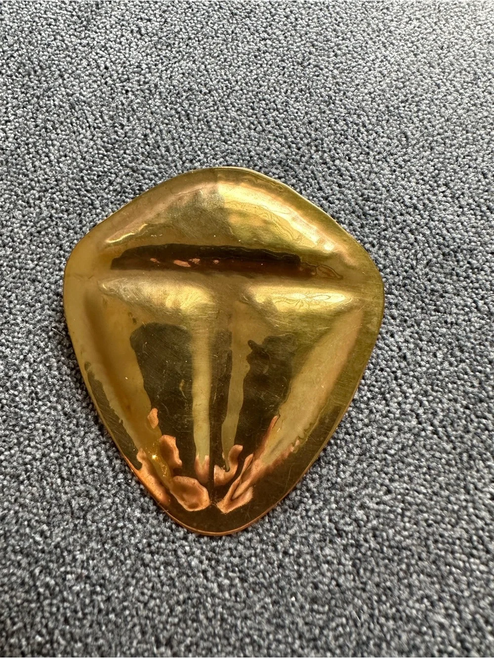 Gold-tone Metal Pin Brooch - Gold